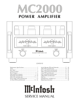McIntosh MC-2000 - Service manual 